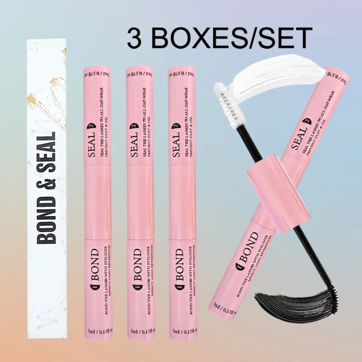 Lash Bond and Seal 10ml Individual Lashes Glue and Seal Super Strong Hold Lash Extension and Lash Glue Remover 5ml Tweezers Kit