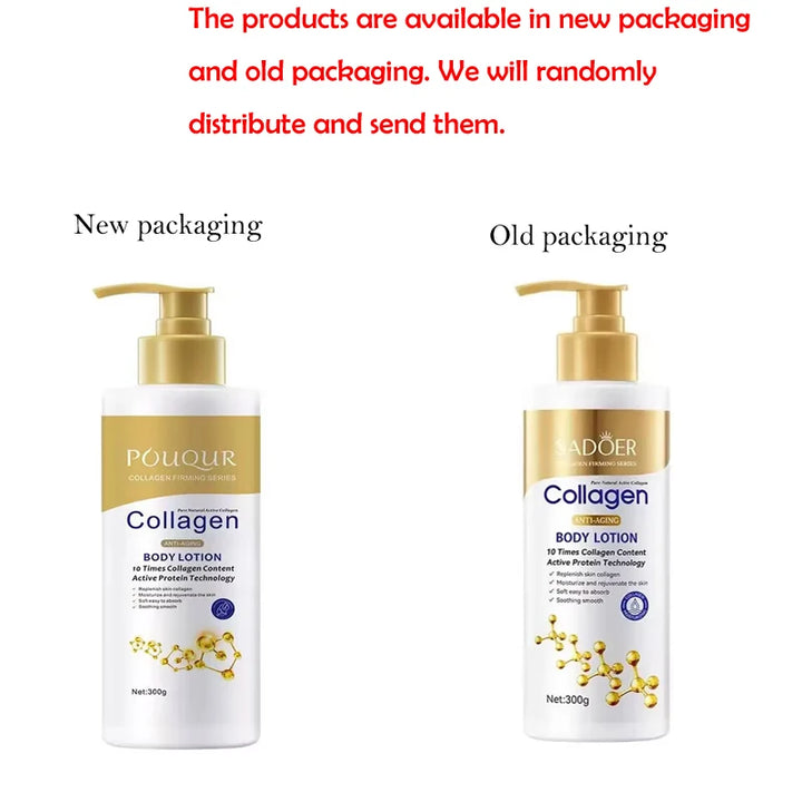 Collagen Milk Bleaching Face Body Cream Whitening Skin Moisturizing Lotion Lightening Care