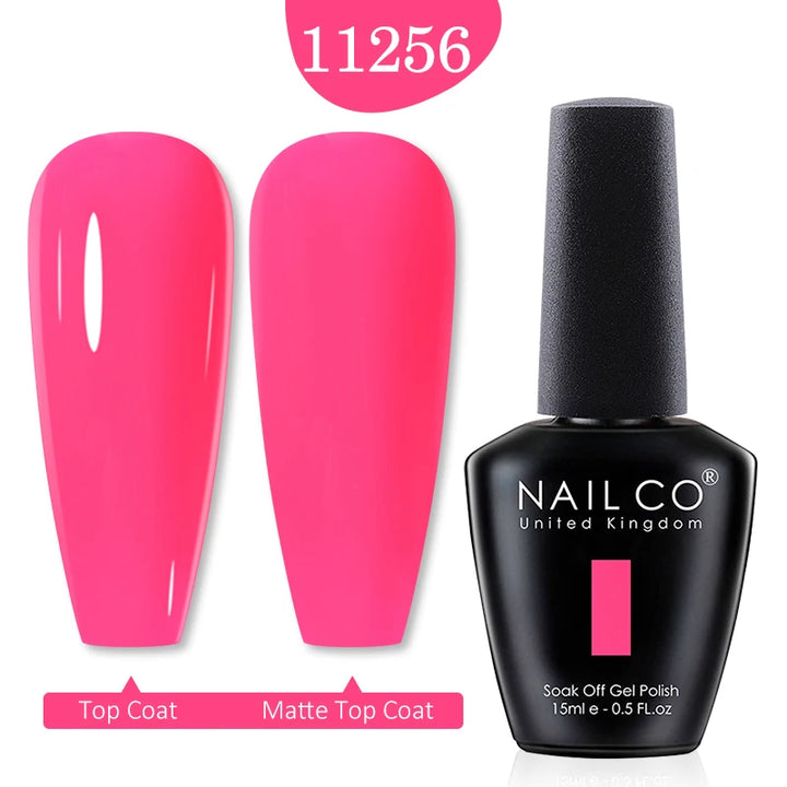 NAILCO Red Colors Series 15ML Nail Gel Polish Nail Supplies Semi Permanent For Nail Art Manicure Soak Off LED UV Hybrid Varnish