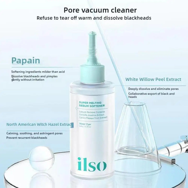150ML ilso Blackhead Removal Toner - Korean Sebum Softener Deep Cleansing Oil Control Moisturizing Facial Care