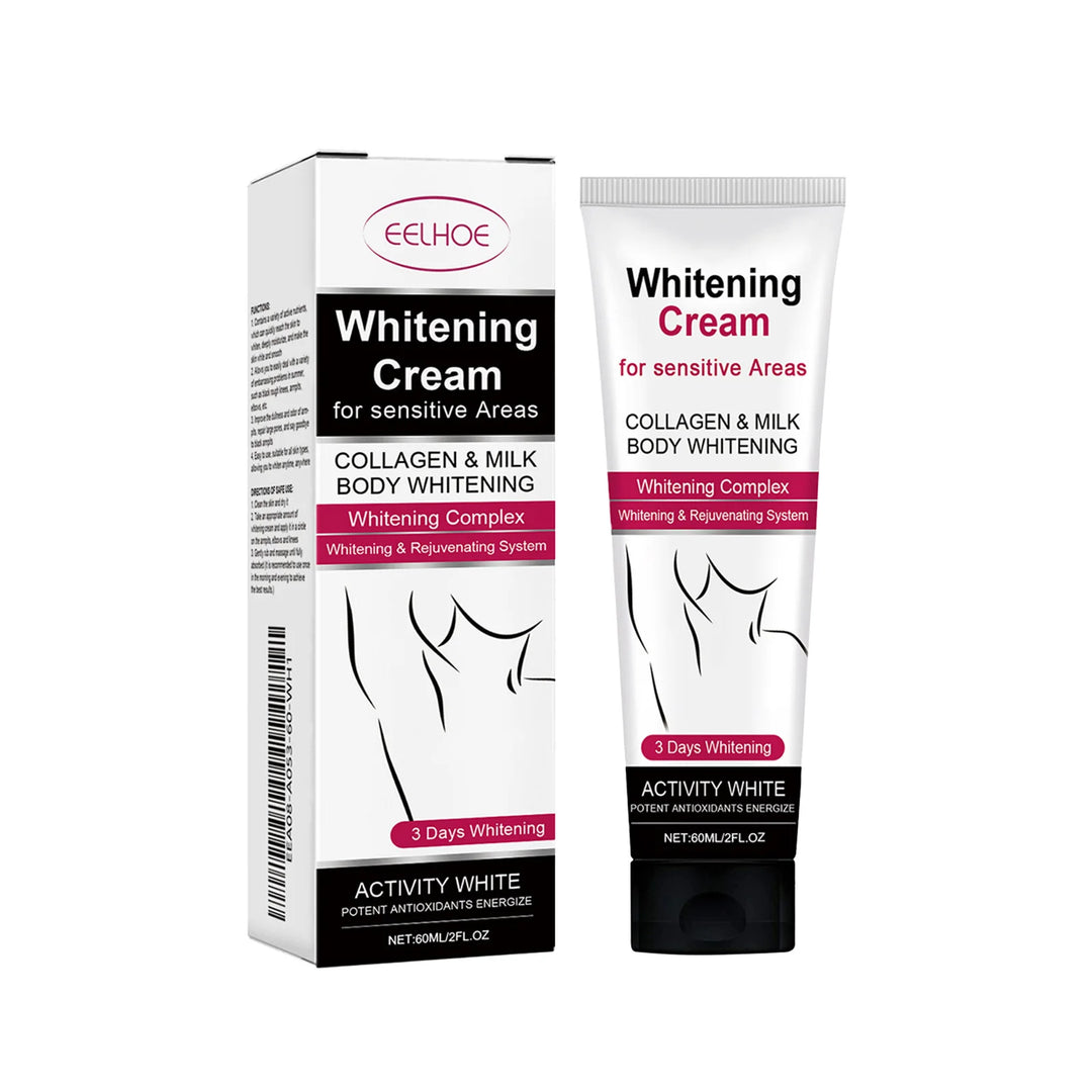 EELHOE 60ml Underarm Whitening Cream Dark Skin Improve Melanin Pigmentation Bleaching Brighten For Underarms Knees Elbows Care