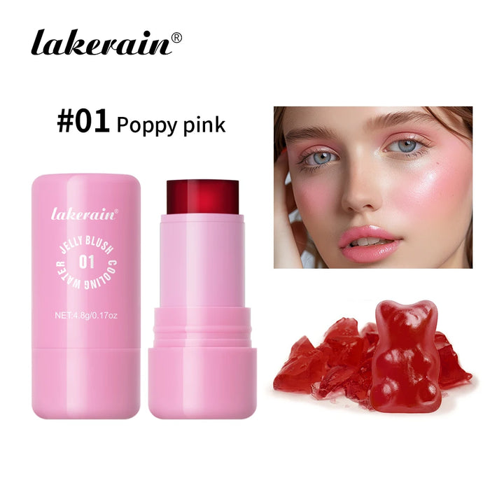 Original Cooling Water Jelly Blush Stick Blush Tinted Cosmetics Tint Stick Watercolor Multi-Use Matte Blush Makeup For Women