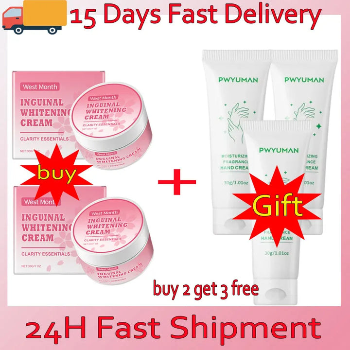 Niacinamide Body Whitening Cream For Underarm Bleaching Armpit Lightening Intimate Area  Moisturizer Korean Skin Care Product