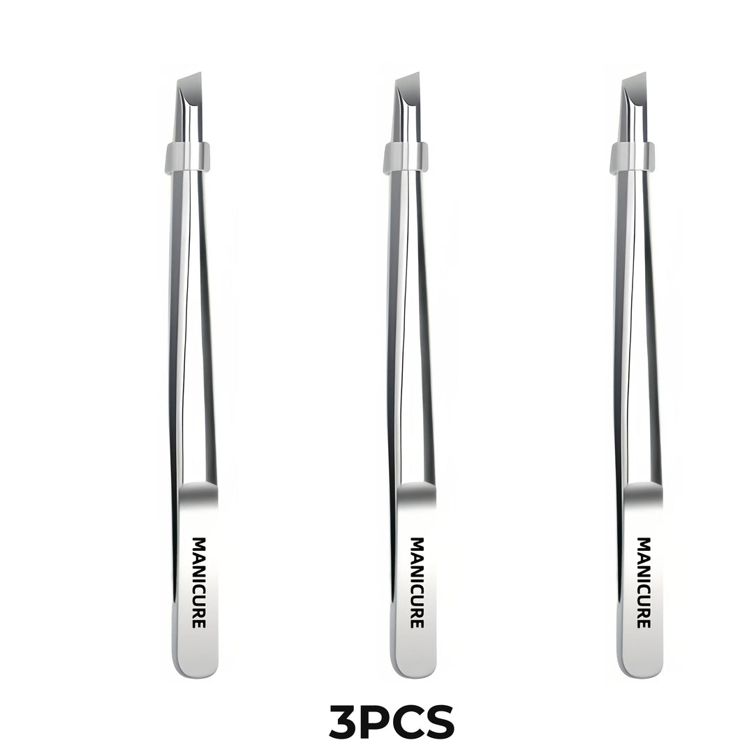 Stainless Steel Tweezers Tool Suitable for Eyebrow Eyelash Application Beard & Mustache Trimming False Eyebrow Applicator Gifts