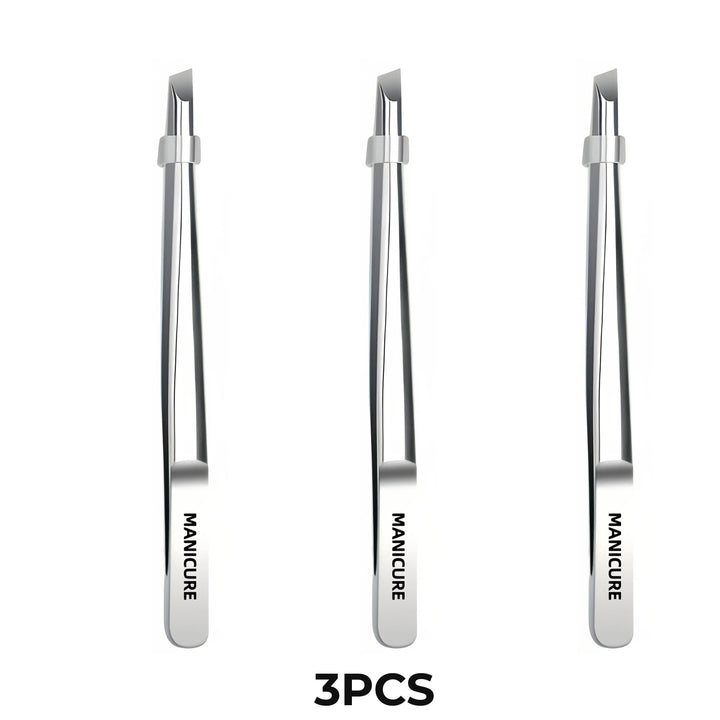 Stainless Steel Tweezers Tool Suitable for Eyebrow Eyelash Application Beard & Mustache Trimming False Eyebrow Applicator Gifts
