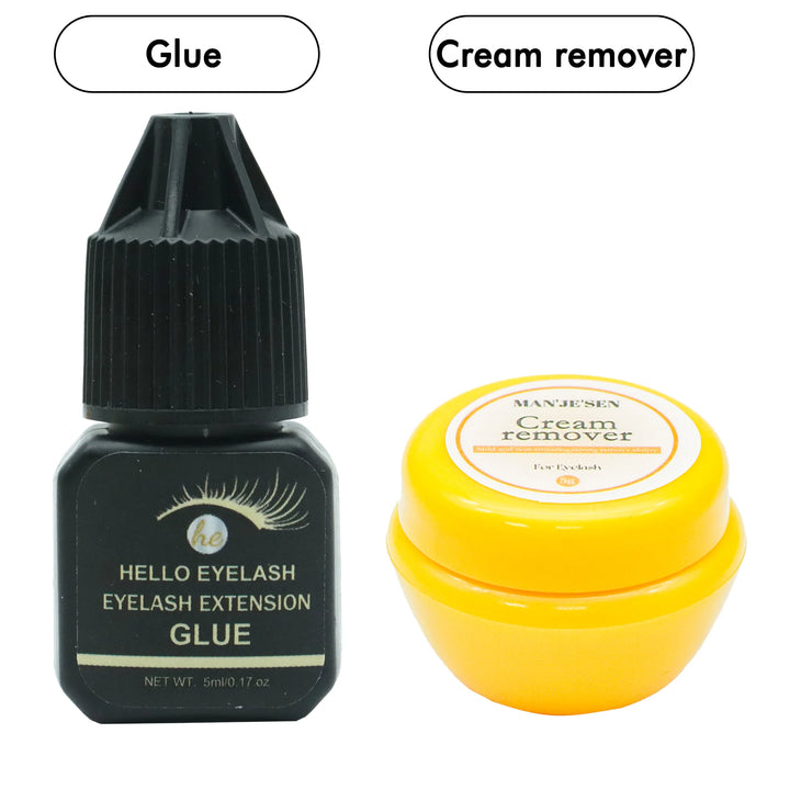 Professional DIY Waterproof Eyelash Extension Glue Quick Drying Strong Hold Long Lasting 14 Days for Home Use Low Smell eyelasah