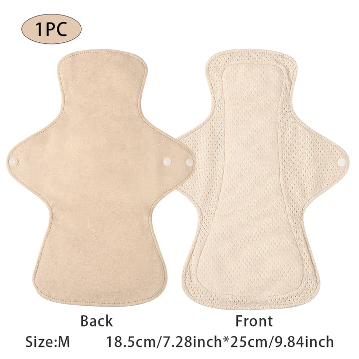 BIAI 1PC Colored Cotton Sanitary Pads Washable Reusable Nursing Pads Highly Absorbent and Breathable Auntie Towel Women Gift