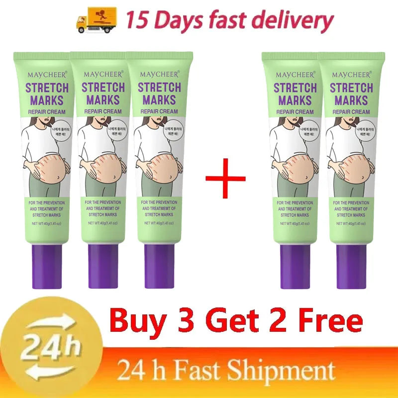 Stretch Marks Repair Cream Fade Lines Improve Duliness Tightness Long-lasting Moisturizing Smooth Enhance Elasticity Body Care