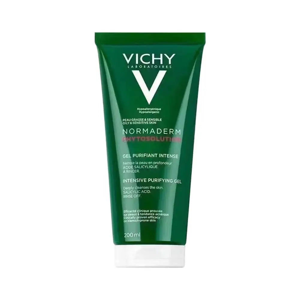 VICHY Facial Exfoliating Scrub Cleanser - Cleanses Removes Blackheads Anti-Acne Shrinks Pores Brightens Moisturizes Skin Care