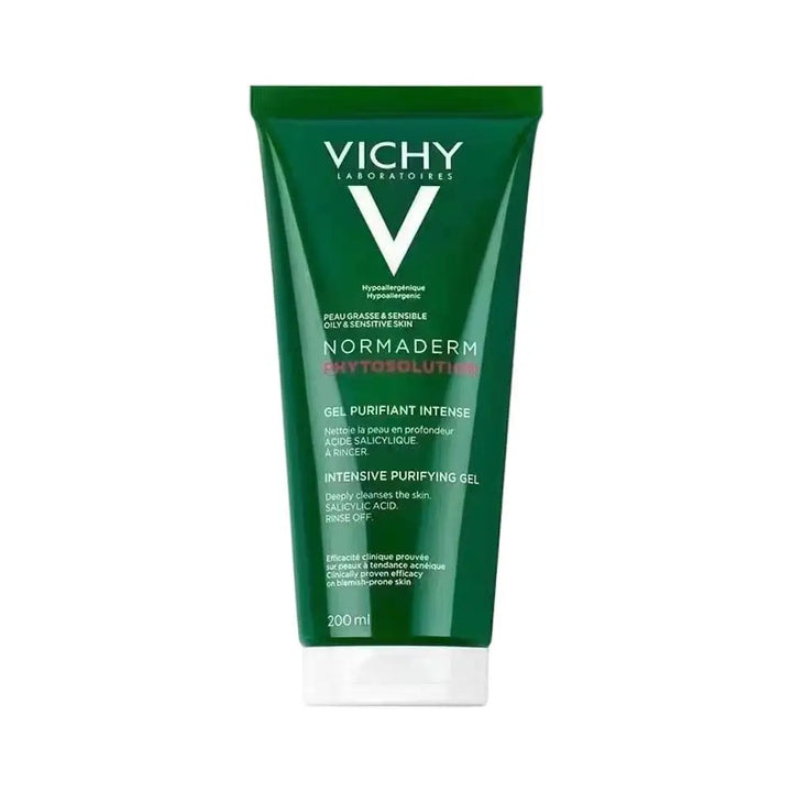 VICHY Facial Exfoliating Scrub Cleanser - Cleanses Removes Blackheads Anti-Acne Shrinks Pores Brightens Moisturizes Skin Care