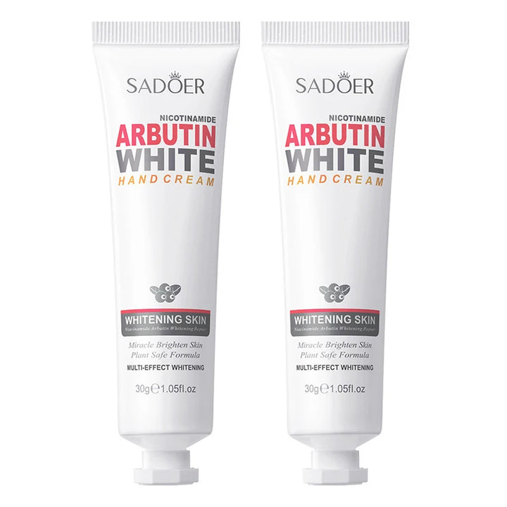 1/2pcs SADOER Niacinamide Arbutin Hand Cream Moisturizing Non Greasy Nourishing Anti Dry Crack Hydrating Hands Skin Care