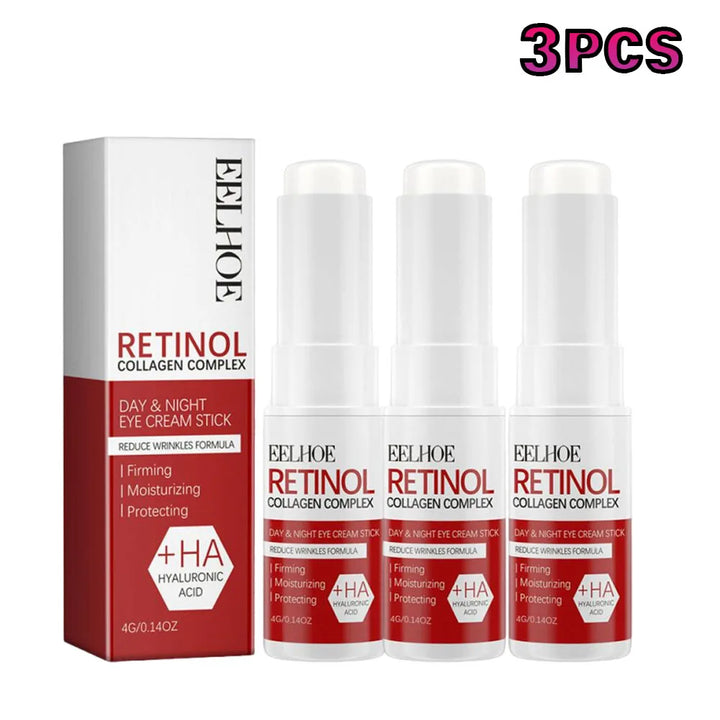 Retinol Eye Cream Stick Anti Aging Fade Dark Circles Under the Eyes Remove Eye Bags Moisturizing Firming Skin Eyes Care