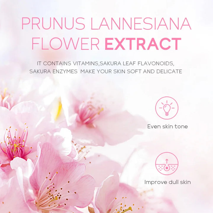 Sakura Facial Cleanser Moisturizing Brightening Acne Removal Oil Control Face Wash for Women& Men 50g Sakura Foam Cleanser Set