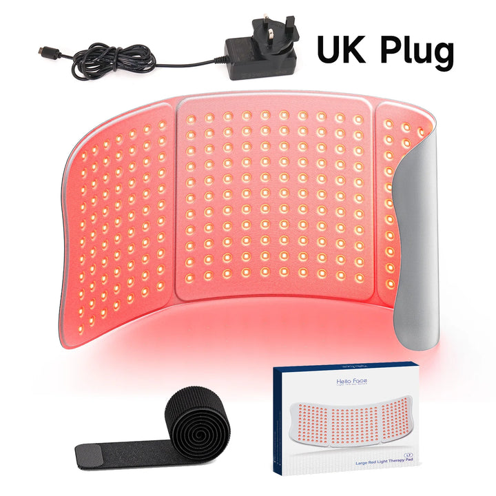 Upgraded Hello Face L7 Large Red Light Therapy Mat 792pcs LEDs 660 & 850nm Infrared Light Therapy Pad For Full Body Pain Relief