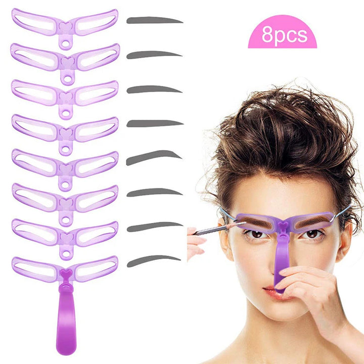 4/8PCS Eyebrow Stencil Eyebrow Shaper Make Up Tools Stencil Eye for Arrows Eyelashes Accessories Eyebrows Shape Makeup Stencil