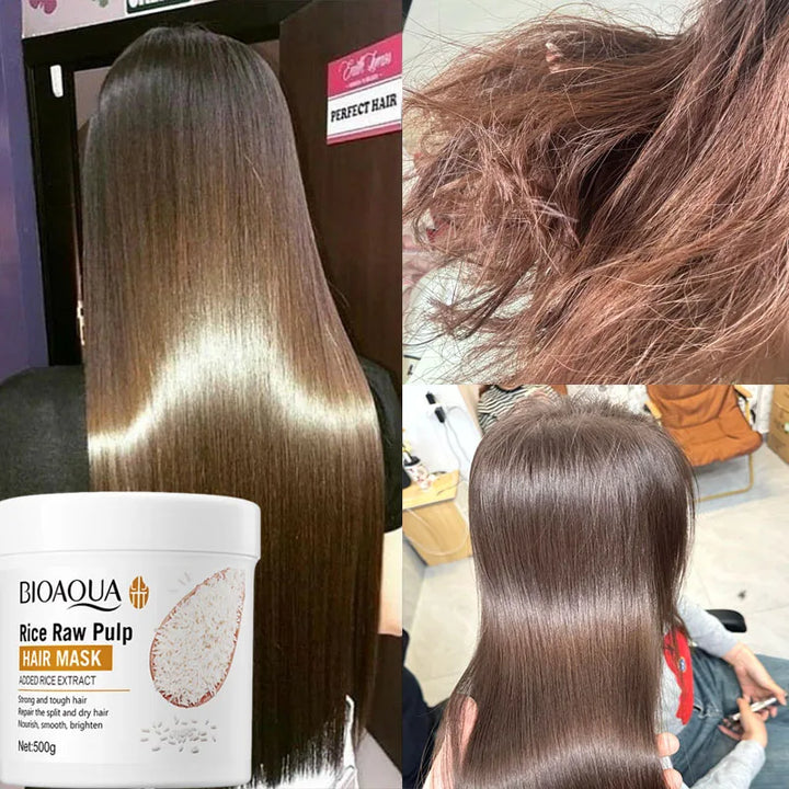 500G Magical Keratin Hair Mask 5 Seconds Repair Damaged Frizzy Hair Soft Smooth Shiny Nutrition Deep Moisturize Nourishing Hair