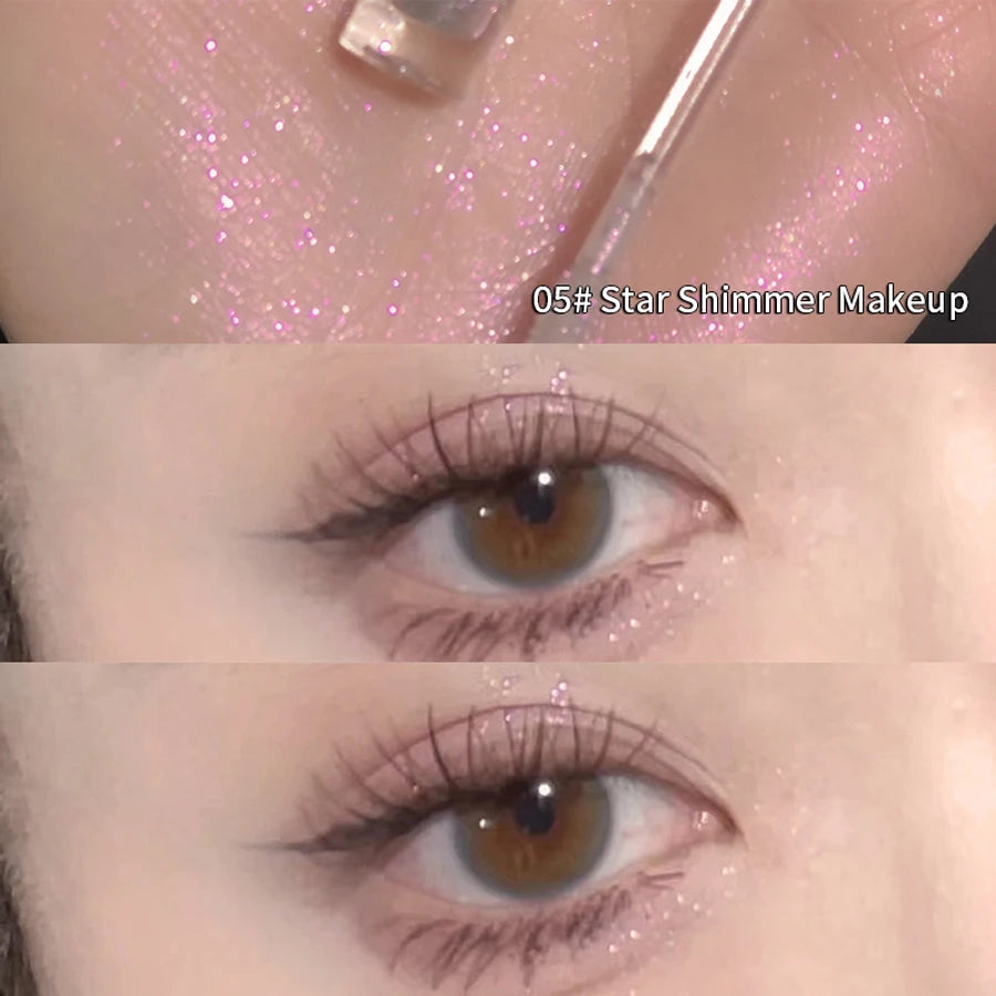 Liquid Eyeshadow High Pigment Waterproof Lasting Not Easy To Fade Pearl Glitter Portable Delicate Women's Eye Makeup