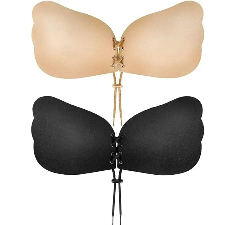 Women Sexy Invisible Strapless Adhesive Stick Bra Strapless Push Up Bras Backless Lingerie Seamless Silicone Bralette Underwear