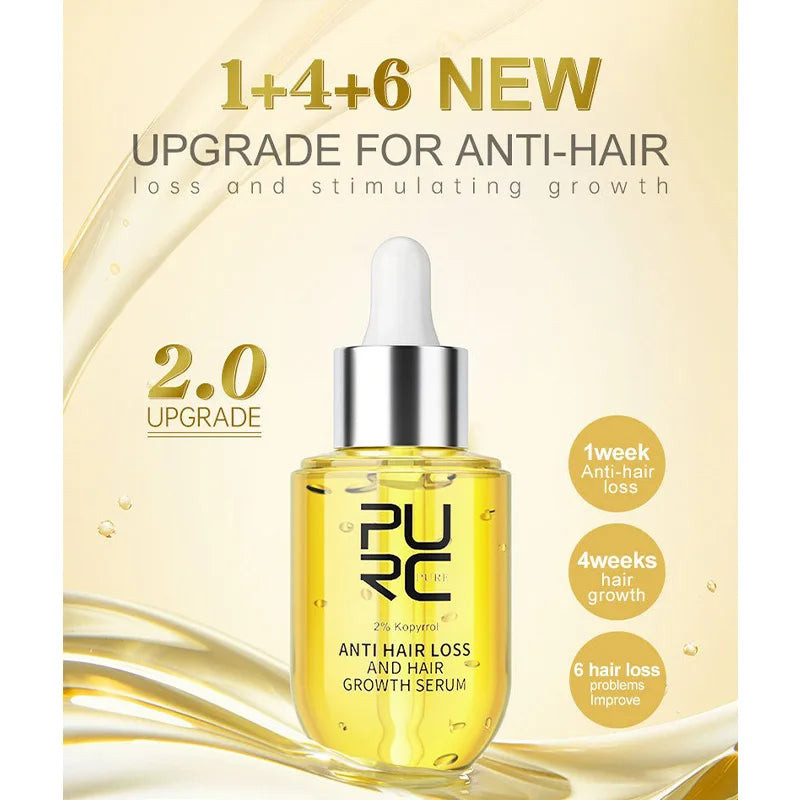 PURC Ginger Hair Care Essence To Promote Hair Growth Essence To Repair Dry Bifurcated Hair Oil Scalp Care for Both Men and Women