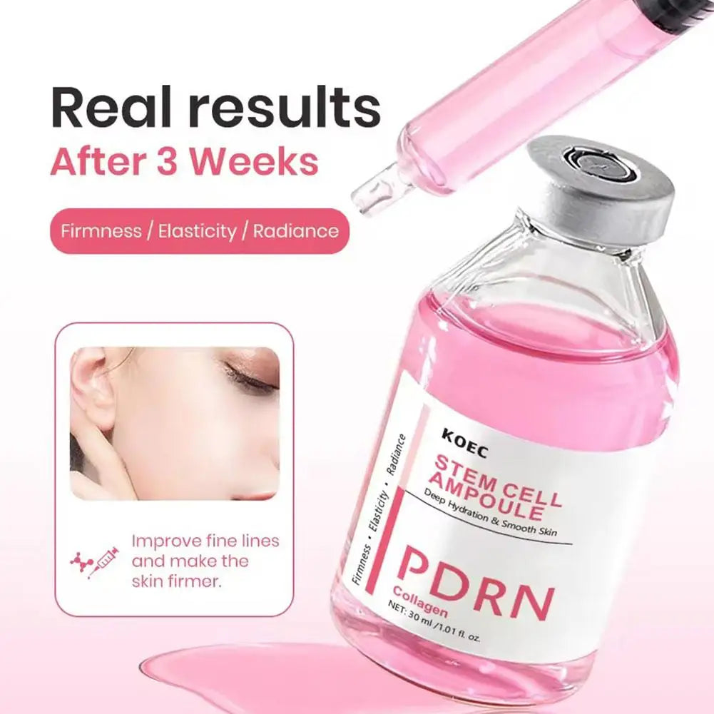 PDRN Moisturizing Face Serum Collagen Boost Deep Hydrating Plumping Effect Brightening Skin Barrier Repair Ampoule Skincare 30ml