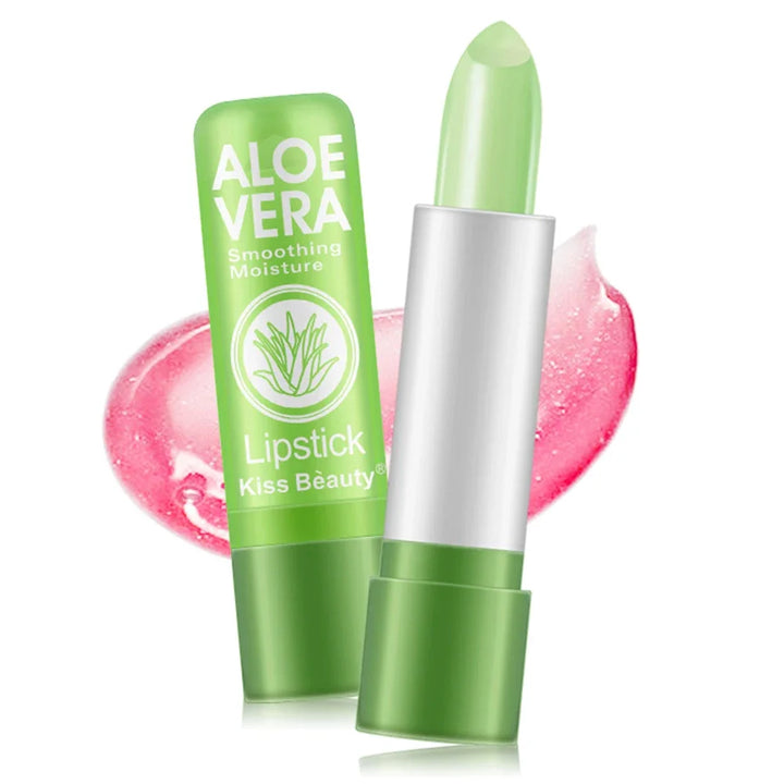 Color Mood Changing Lip Balm Long-Lasting Moisturizing Natural Aloe Vera Nouritious Anti Aging Lipstick Lips Makeup Comestics