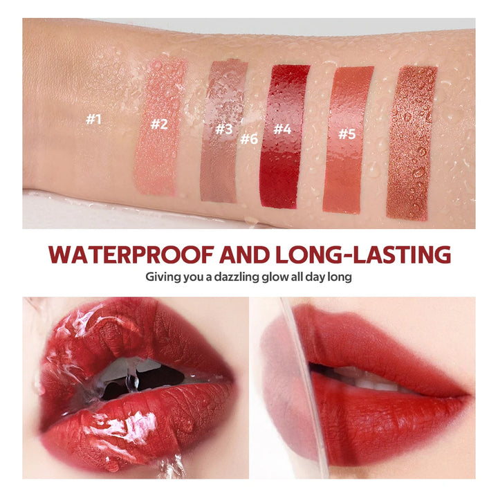 Lakerain Christmas Lip Gloss Set Long Lasting Moisturizing Waterproof Portable Travel Kit Ideal Thanksgiving Christmas Gift