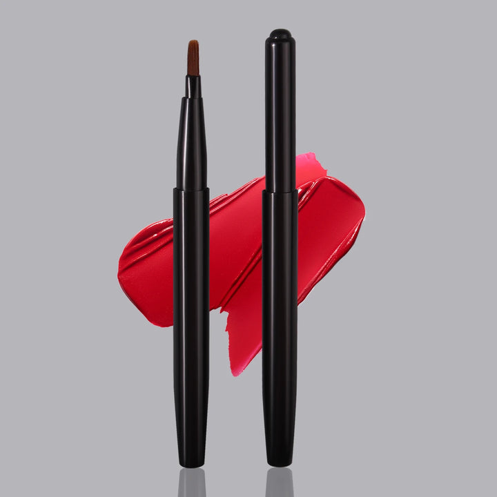 2PCS New portable retractable soft bristle lip brush with lid, makeup special lipstick brush, multi-functional beauty tool