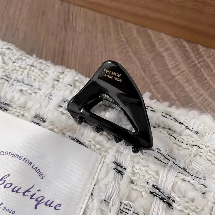 French Style Triangle Acetate Small Hair Claw For Women Girl Sweet Hair Ornament Mini Claw Clip Hairpin Hair Clip Hair Accessory