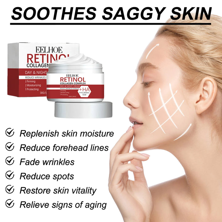 Anti Wrinkle Retinol Cream Collagen Remover Fine line Face Care Cream for Moisturizer Whitening Brighten Skin Care Products