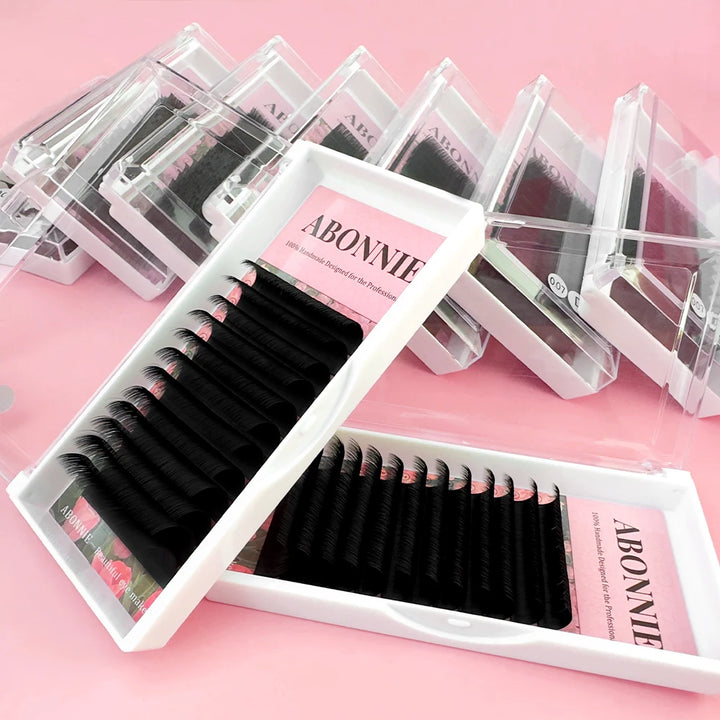 Abonnie Cashmere Easy Fan Lashes Eyelash Extensions Mega Volume Fans All Size Eyelashes Supplies for Eye Beauty