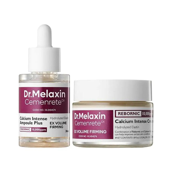 Cemenrete Calcium Intense Ampoule Essence Plus & Cream, Ex Volume Firming, Multi Balm Wrinkle Core Stick, Eye Patch, Skincare