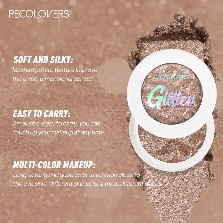 1PC Single Color Eye Shadow - No Discoloration, Pearlescent Matte, Brightening, Gradient, Create Charming Daily Eye Makeup