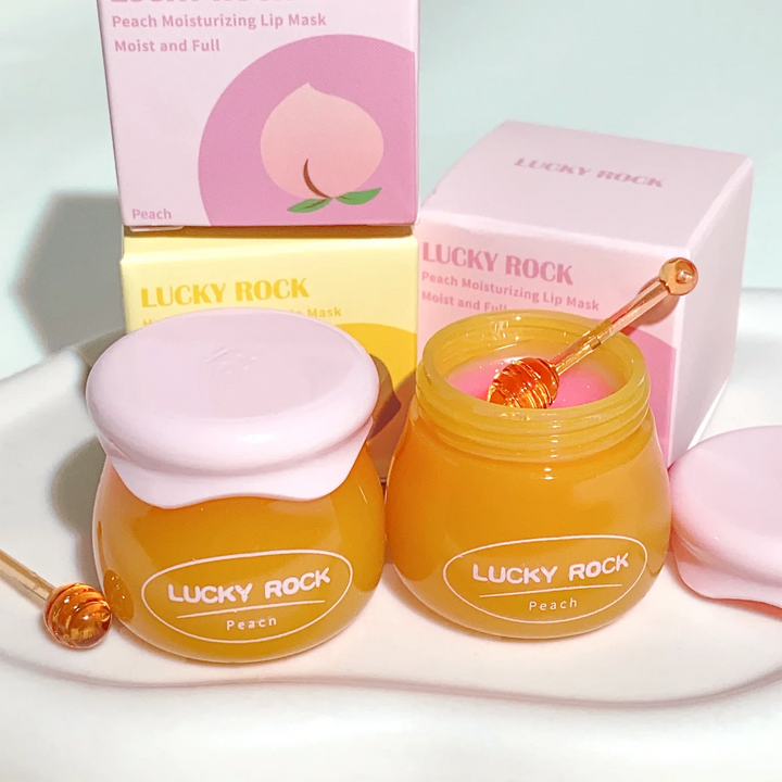 Rose Cherry Honey Peach Lipstick Moisturizing Lip Mask, Unisex Lip Oil, Nourishing Smoothing Lip Lines Lip Blam Lip Care