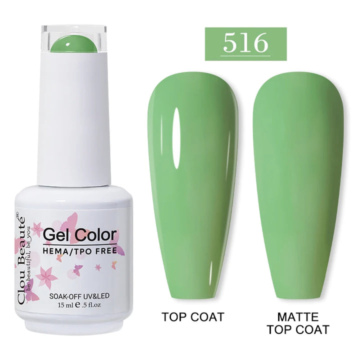 Clou Beaute 15ml HEMA TPO FREE Gel Nail Polish Vernis Semi Permanent UV Nail Art Varnish Lakiery Hybrydowe Manicure Gel Polish