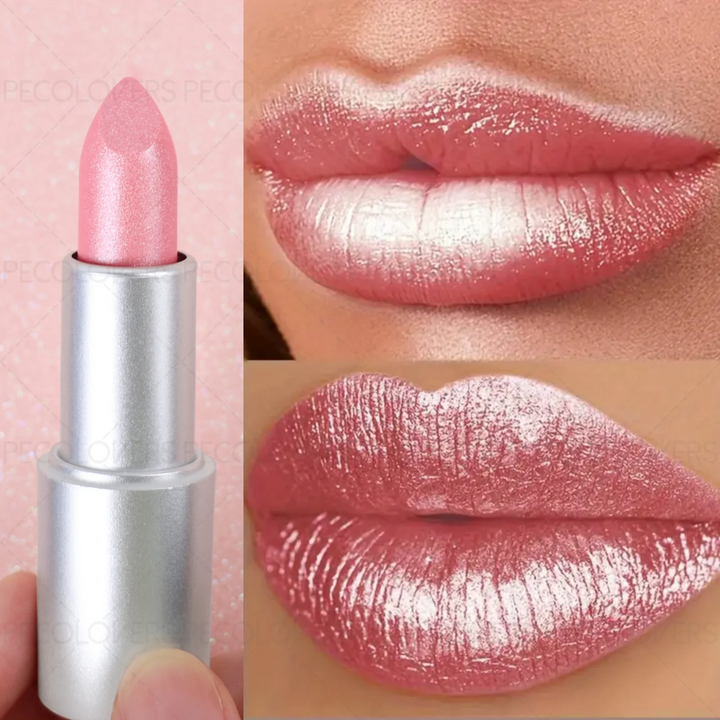 1PC Non-stick Cup, Waterproof, Long-lasting, Rich Colors, Fine Glitter, Pearlescent Lipstick, Ideal Christmas/Halloween Gift
