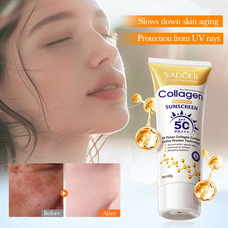 Korean sunscreen SPF50+rice and probiotics | Suitable for all skin types | Nourishing skin protection and UV protection