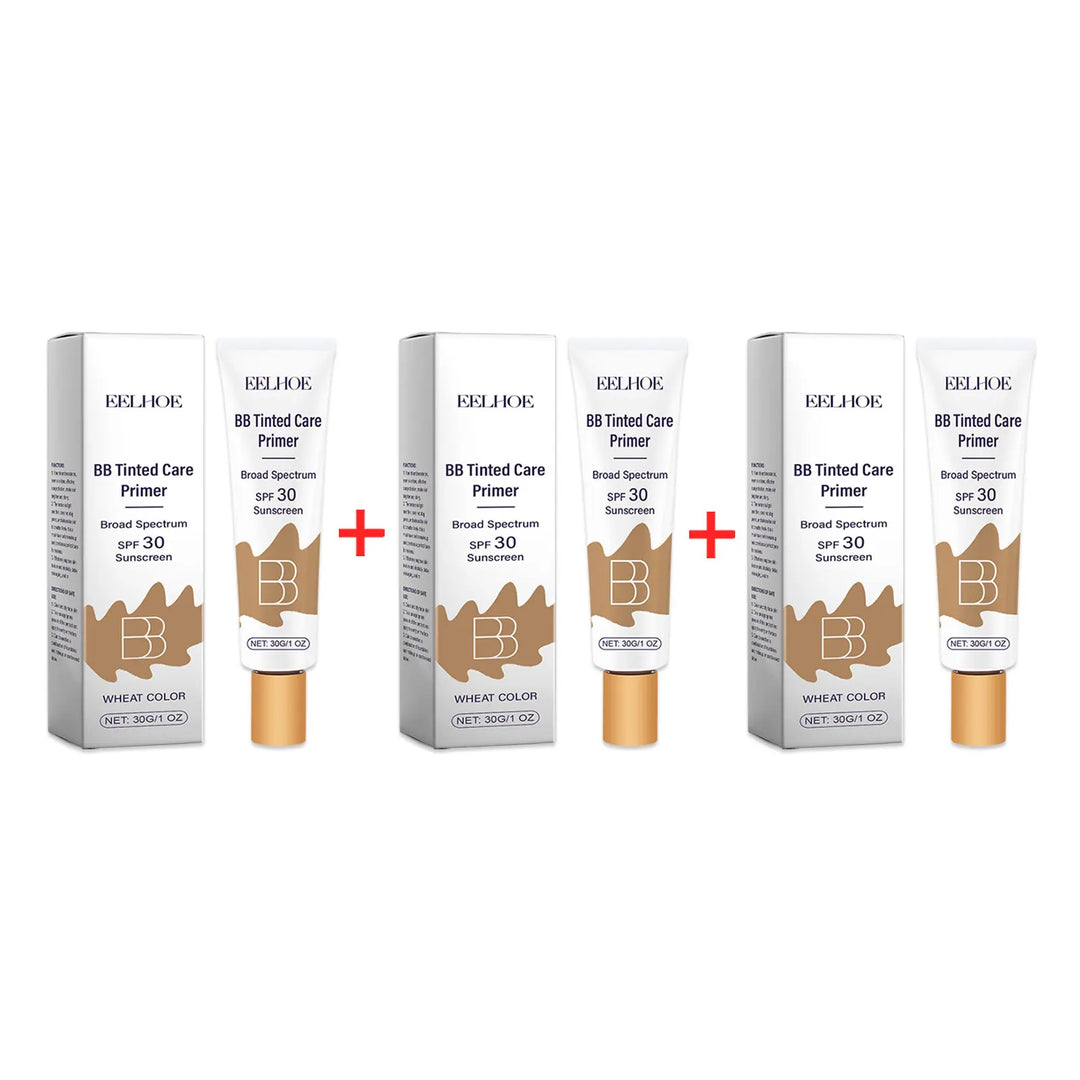 EELHOE BB Cream Foundation Face Primer Concealer For Acne Pores Blemishes Coverage Moisturizing Sun block Brightening Skin Tone