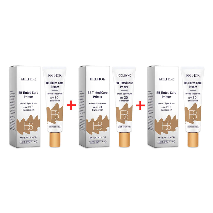 EELHOE BB Cream Foundation Face Primer Concealer For Acne Pores Blemishes Coverage Moisturizing Sun block Brightening Skin Tone