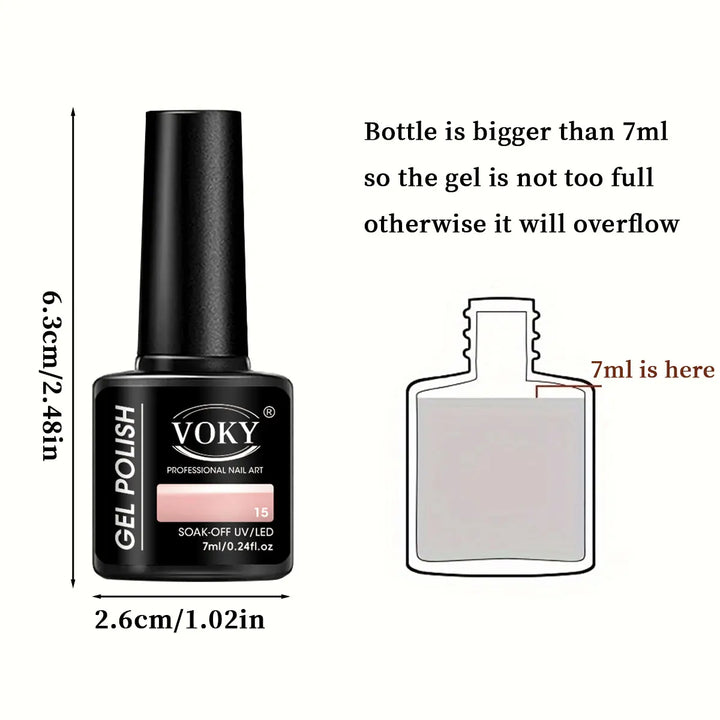 VOKY 6-Piece Set of Nail Gel, Seasonal Fashionable Nail Gel, The Perfect Gift for Ladies to Give During Festivals