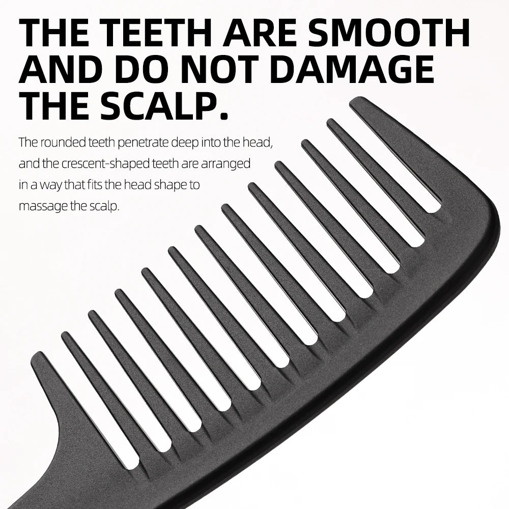 Thickened Version Wide Tooth Comb Heat Resistant Barber Professional Portable Styling Detangling Hairstyling Tools