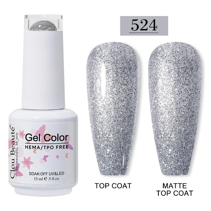 Clou Beaute 15ml HEMA TPO FREE Gel Nail Polish Vernis Semi Permanent UV Nail Art Varnish Lakiery Hybrydowe Manicure Gel Polish