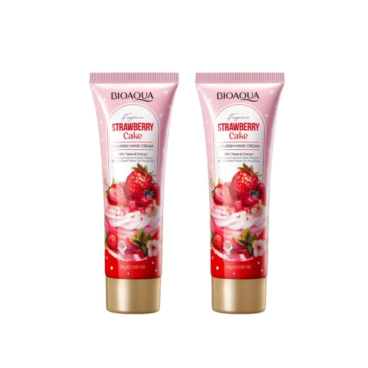 BIOAOUA Strawberry Cake Nourishing Hand Cream Deep Hydration Moisturizing Remove chapping Hand Cream Beauty Skincare