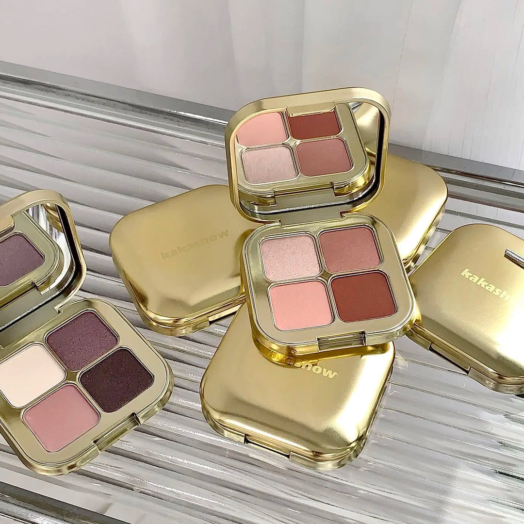 Eye Shadow Quad Sunset Magic Eye Shadow Plate (Pearl Matt Bright Ground Color, Daily Makeup Eye Shadow)