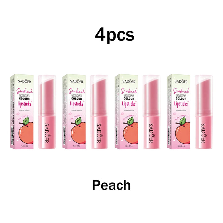 Honey Peach Sandwich Warm Changing Water Lipstick Moisturizing Warm Changing Lipstick 2.5g