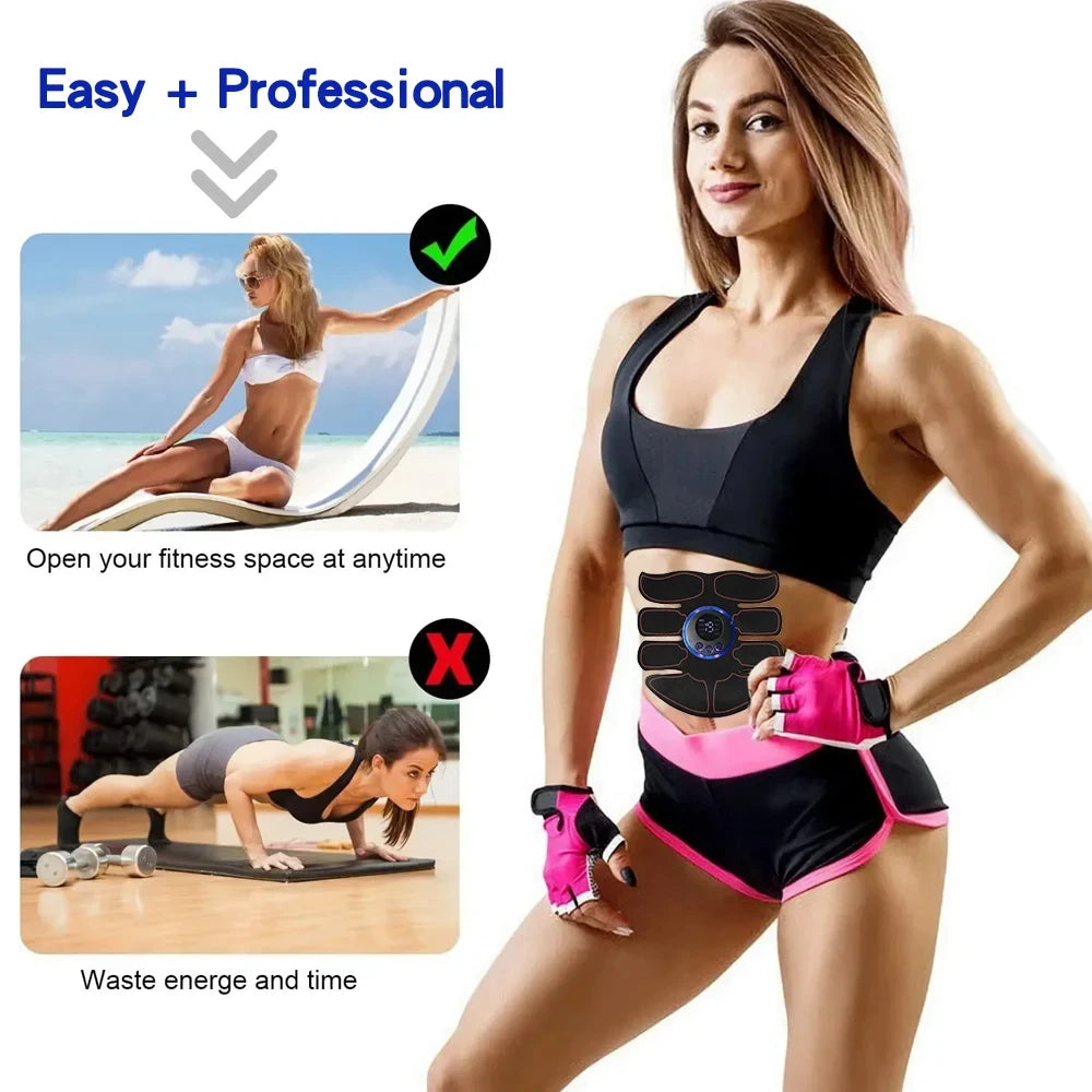 ABS Stimulator EMS Muscle Stimulator Muscle Toner Fitness Weight Loss Massager Abdominal Training Slimming Patch