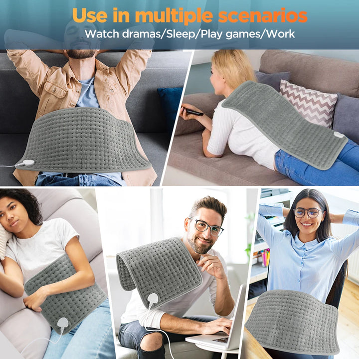 Home Electric Heating Pad Back Shoulder Office Winter Warming Blanket 10 Heat Thermal Mat Abdomen Period Menstrual Belt