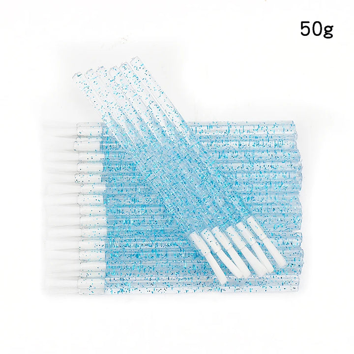 50pcs Disposable Nylon Lip Glossy Brush Lipstick Gloss Wands Applicator Eyeshadow Eyebrow Makeup Brushes Cosmetic Beauty Tools
