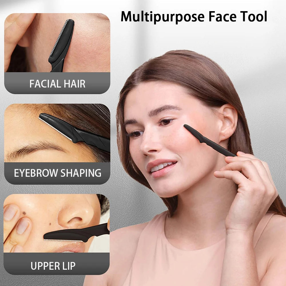 Eyelash Curler Set Lash Clip With Replacement Pads For Women Eyebrow False Eyelashes Multipurpose Face Razor Makeup Tools