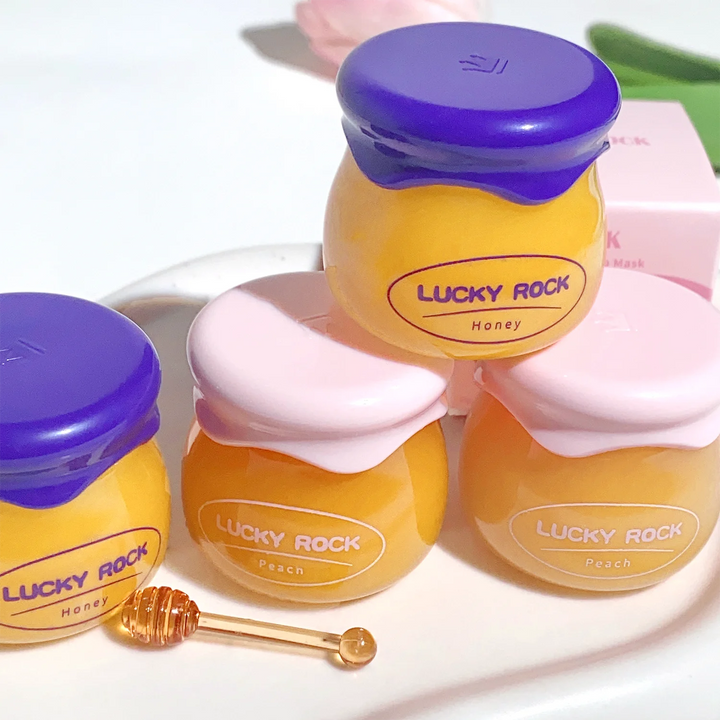 Rose Cherry Honey Peach Lipstick Moisturizing Lip Mask, Unisex Lip Oil, Nourishing Smoothing Lip Lines Lip Blam Lip Care