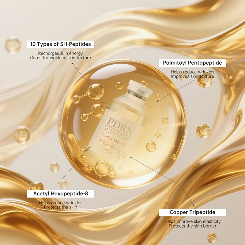 Korean PDRN Salmon DNA Serum Ampoule Advanced Skincare Deep Repair Renew Brighten Tone Strengthen Barrier firming Face Essence